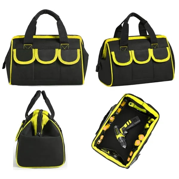 Durable Multi Pocket Tool Bag with Shoulder Strap