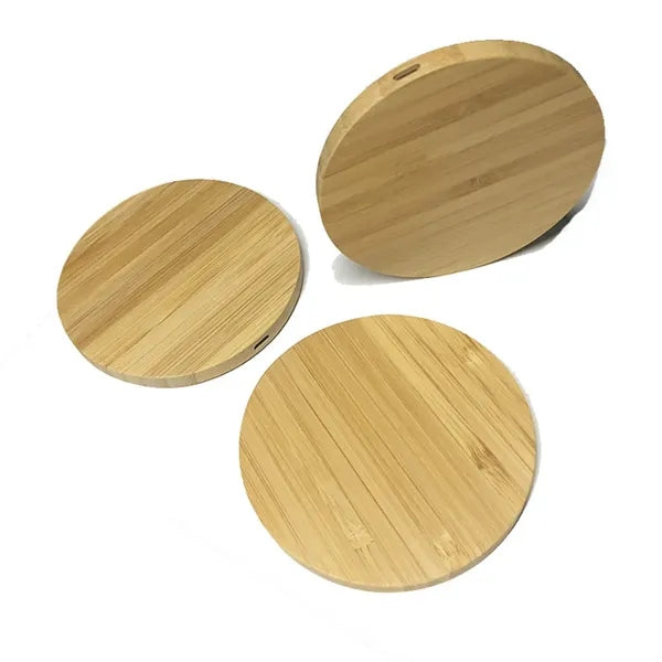 15W Bamboo Desktop Fast Charging Wooden Wireless Charger
