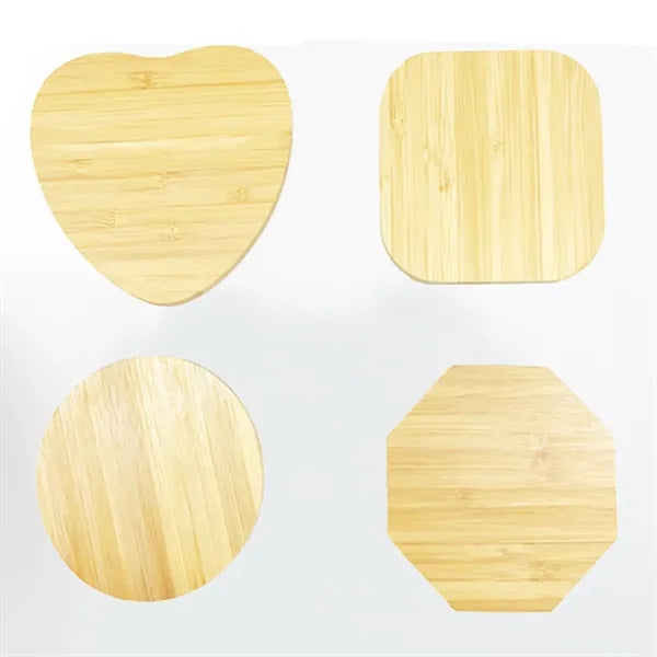 15W Bamboo Desktop Fast Charging Wooden Wireless Charger