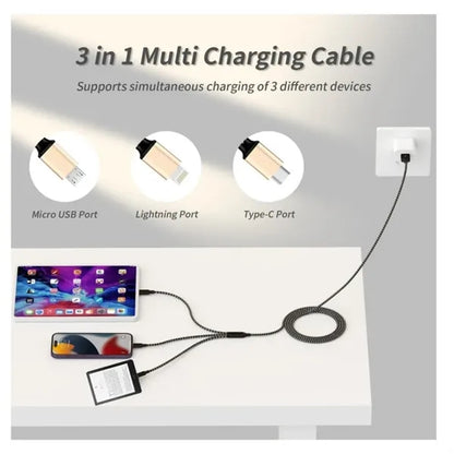 Multi 3 in 1 USB Charging Cable