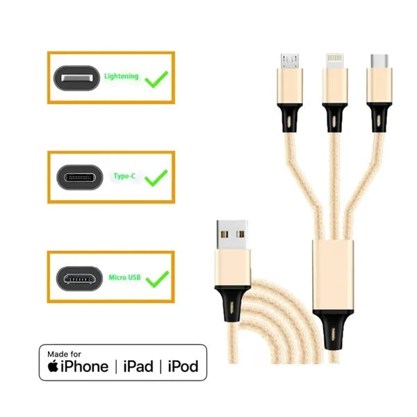 Multi 3 in 1 USB Charging Cable