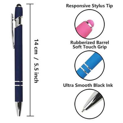 2 in 1 Stylus Retractable Ballpoint Pen