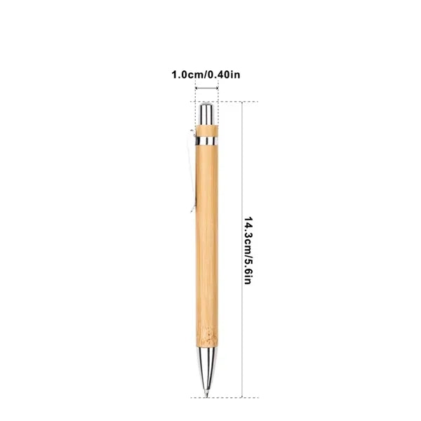 Bamboo Wooden Handle Ballpoint Pen Office Supplies Set