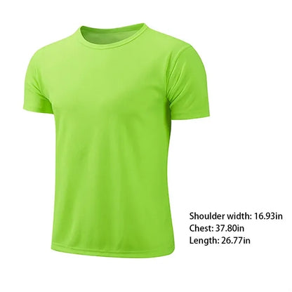 Sports running swim men's short sleeve quick dry T-shirt