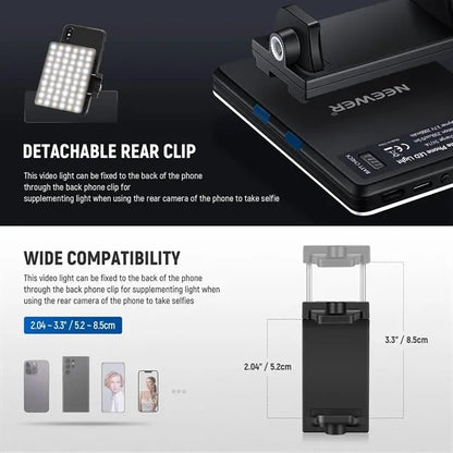 Selfie Light with Front & Back Phone Clip