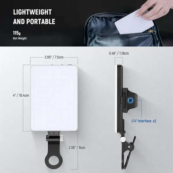 Selfie Light with Front & Back Phone Clip