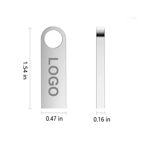 8GB Metal USB 2.0 Flash Drive
