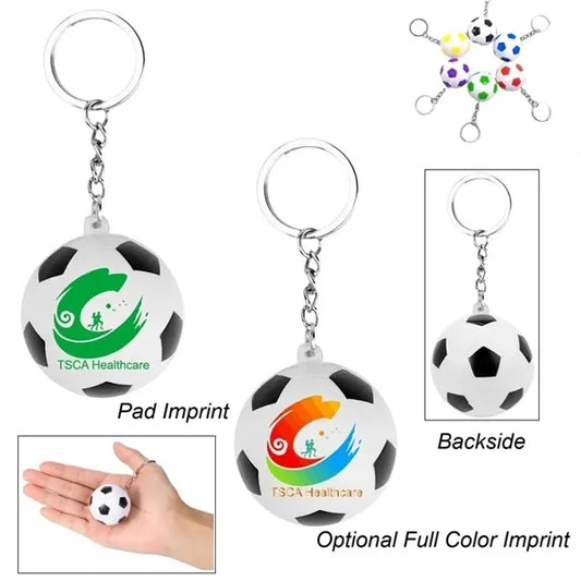 Soccer Ball Stress Reliever Keychain