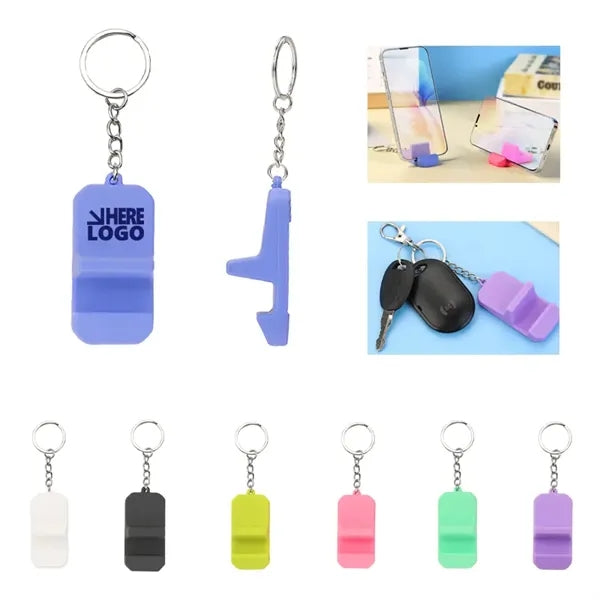 Mini Mobile Phone Stand Keychain