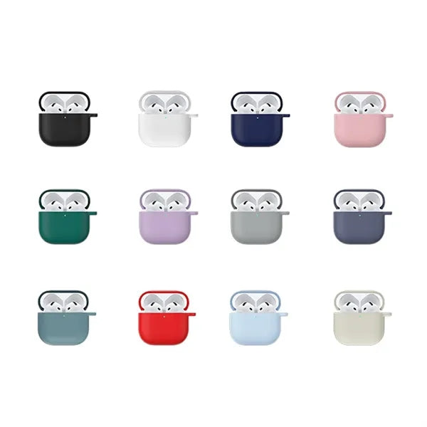 Silicone Airpods Protective Case Headset With Carabiner