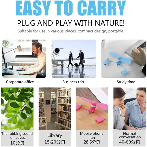 Mini Cell Phone Fan