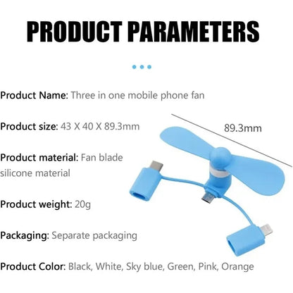 Mini Cell Phone Fan
