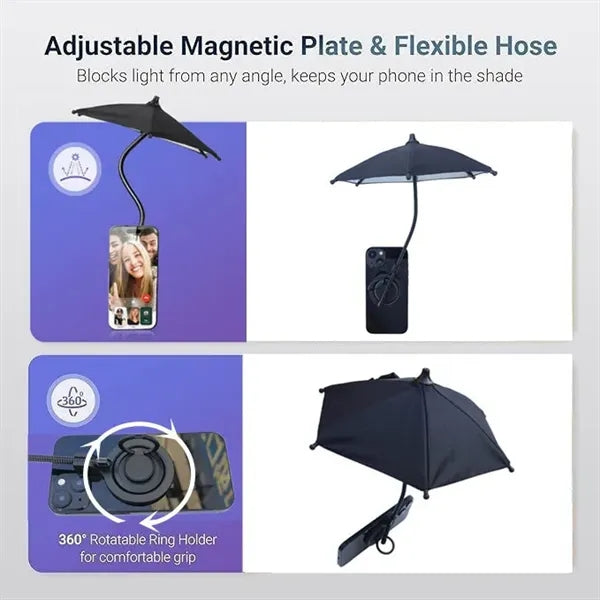 Magnetic Telescopic Mini Phone Umbrella