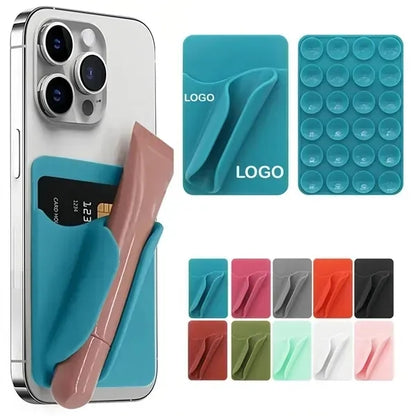 Silicone Lipgloss Phone Card Holder