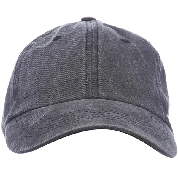 Washed Cotton Unconstructed Cap w/ Custom Logo 6 Panel Hat