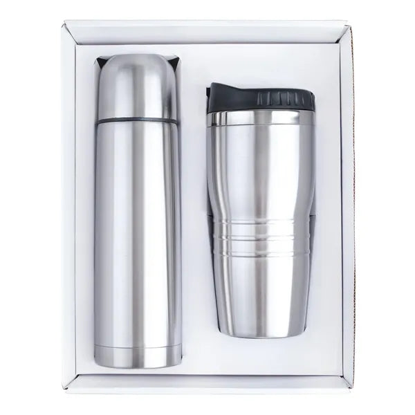 Stainless Steel Thermos & Tumbler Gift Set