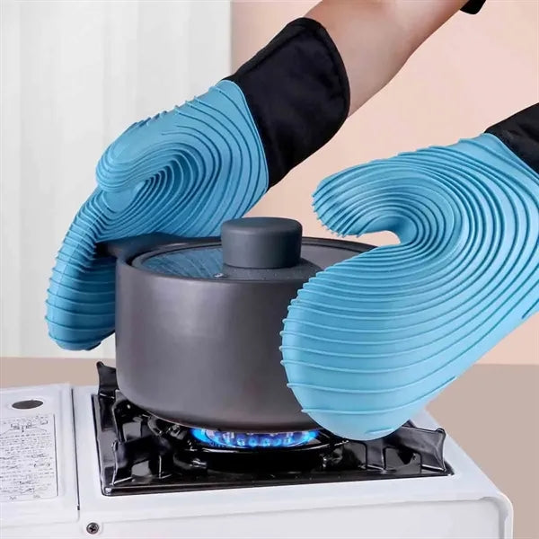 Heat Slip Resistant Silicone Oven Mitts