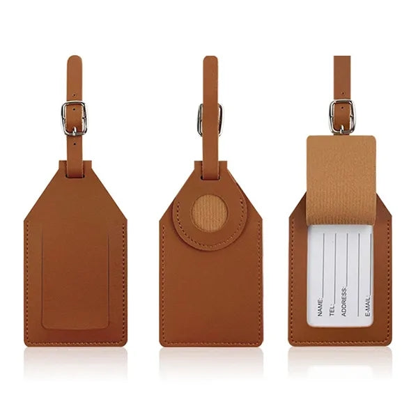Tracker Leather Luggage Tag