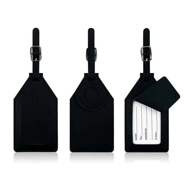 Tracker Leather Luggage Tag