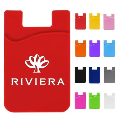 Silicone Smart Phone Wallet w/ Hole