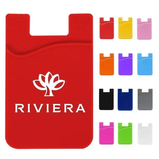 Silicone Smart Phone Wallet w/ Hole