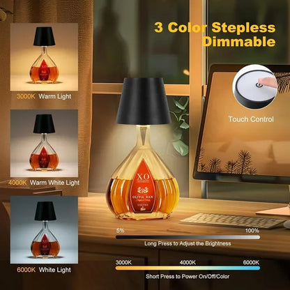 Rechargeable LED Bottle Light - Touch Control