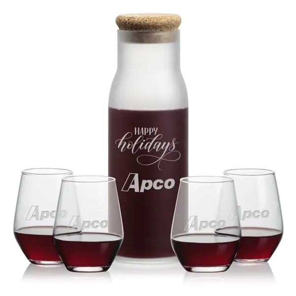 Yarmouth Carafe & Mandelay Stemless Wine