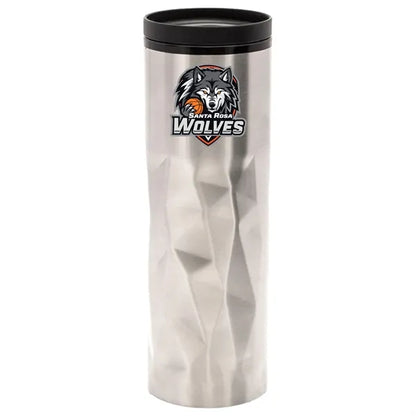 16 oz Stainless Steel Travel Mug BPA free w/ Thumb-Slide Lid