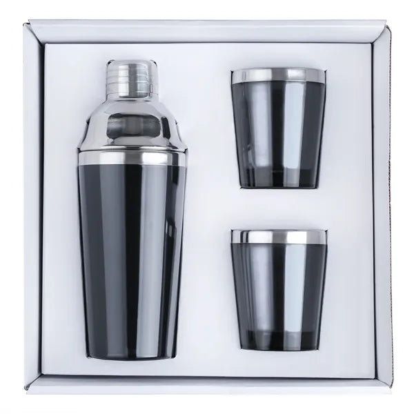 Cocktail Shaker and Tumblers Gift Set