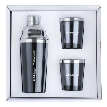 Cocktail Shaker and Tumblers Gift Set