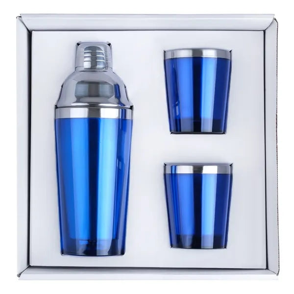 Cocktail Shaker and Tumblers Gift Set