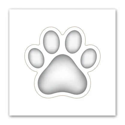 Paw Print Punch Out Picture Frame Magnet
