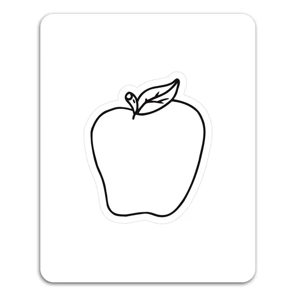 Apple Punch Out Picture Frame Magnet