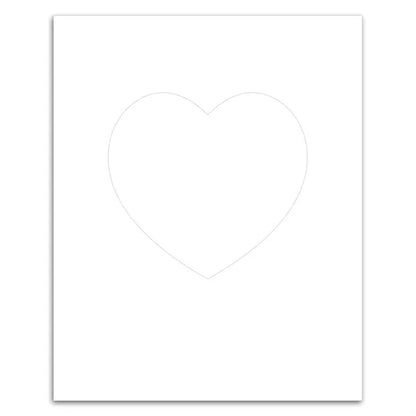 Heart Punch Out Picture Frame Magnet