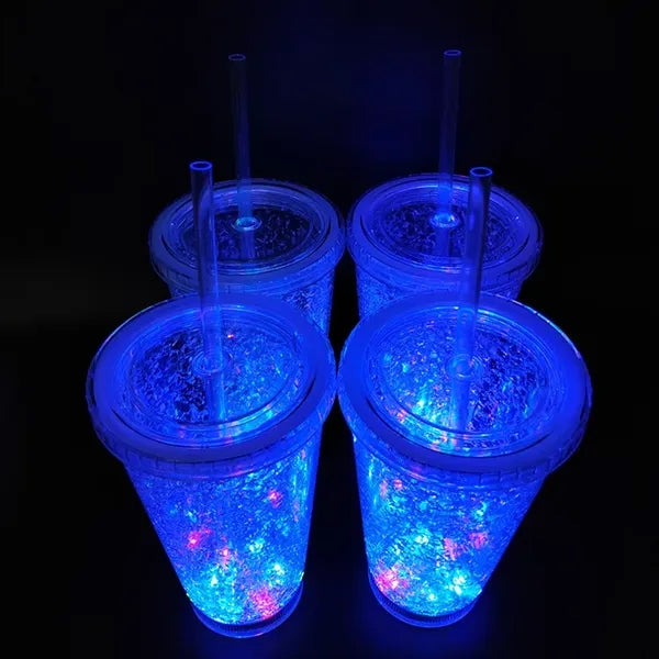 LED 16 oz Crystal Tumbler