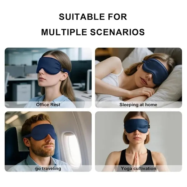 Silk Eye Mask for Sleeping with Adjustable Strap