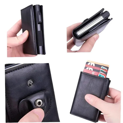 RFID Blocking Slim Mens Wallet with Money Clip