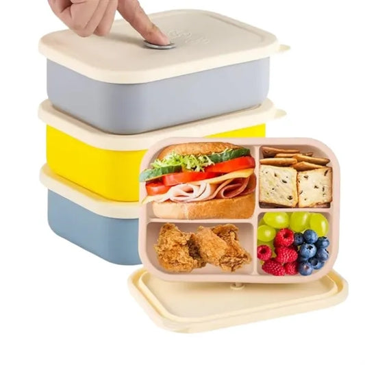 Homaisson 4 PCS Silicone Bento Boxes