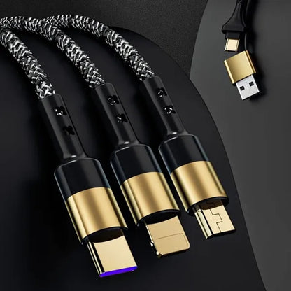 3 in 2 Drones Phones Charger Multi USB Fast Charging Cable