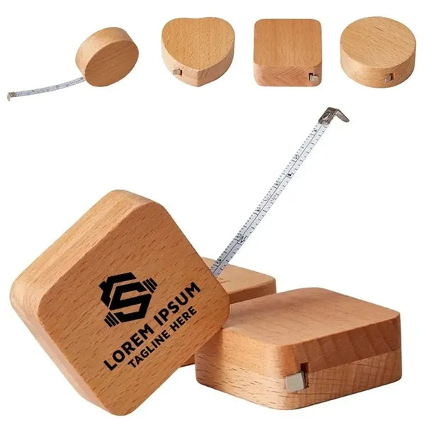 Eco-friendly Wood Square Tape Measure