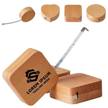 Eco-friendly Wood Square Tape Measure
