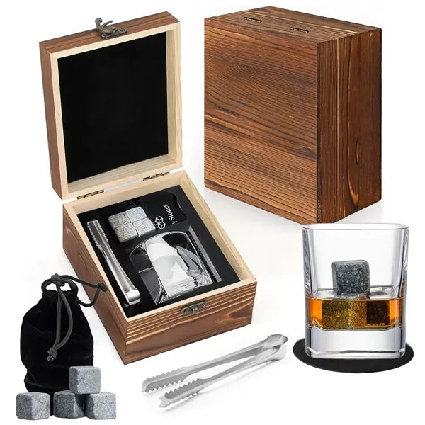 WINE CHILLING STONES SINGLE GLASS SET