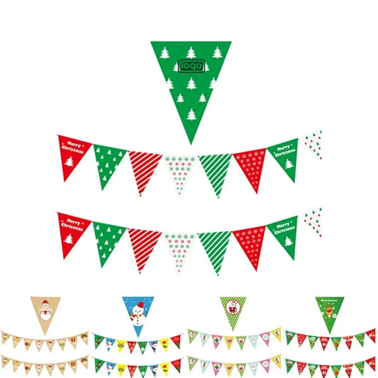 Decorative Christmas Banner Pennant