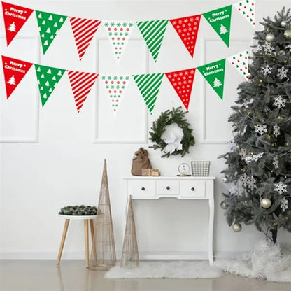 Decorative Christmas Banner Pennant