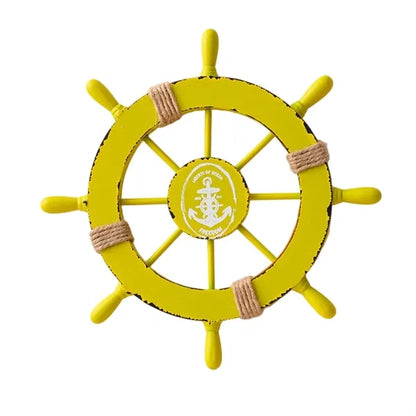 Wooden Nautical Ship Wheel Wall Decoration