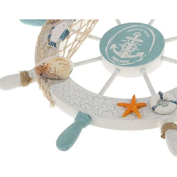 Wooden Nautical Ship Wheel Wall Decoration