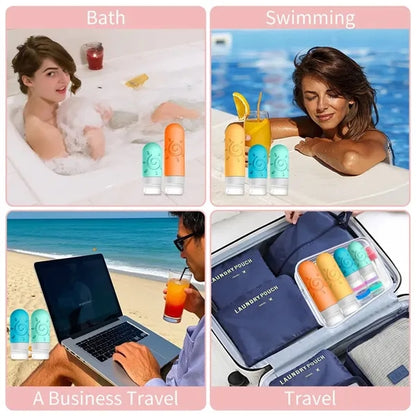 17 Pack Leakproof Silicone Travel Bottles Set