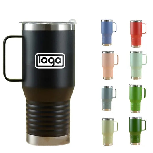 20oz Double Wall Stainless Steel Insulated Tumbler w/ Handle