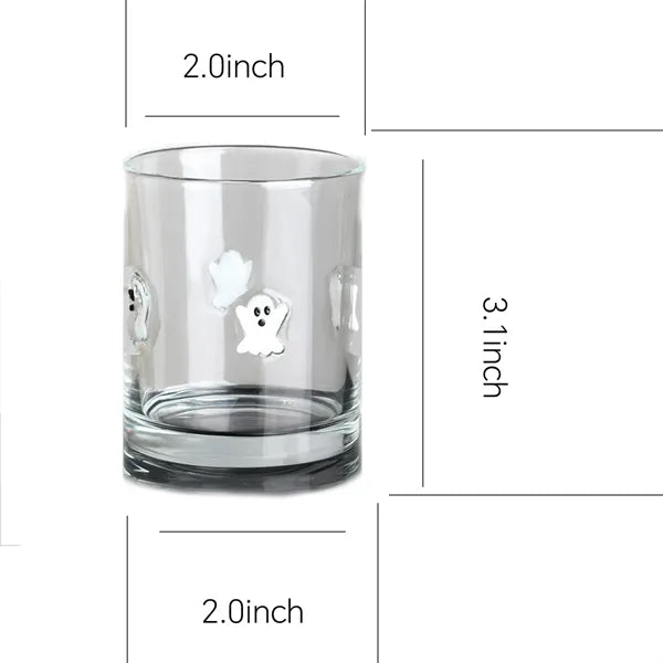 9oz Ghost Lead Free Crystal Drinking Glass