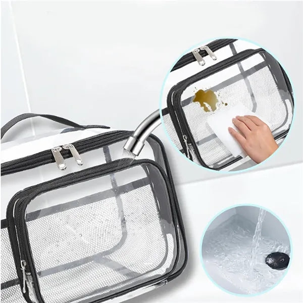 Clear PVC Travel Cosmetic Toiletry Bag
